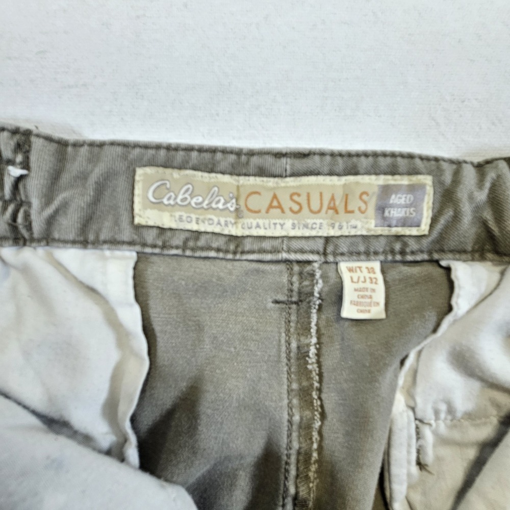 Cabelas Casuals Mens Size 38 x 32 Pants Workwear‎ Jeans Aged Khakis - Picture 2 of 12